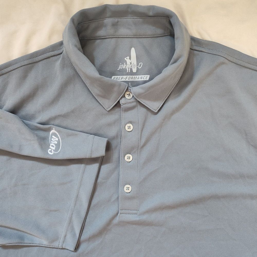 Johnnie-O Prep-Performance‎ APC Embroidered Golf Shirt Size L NWT